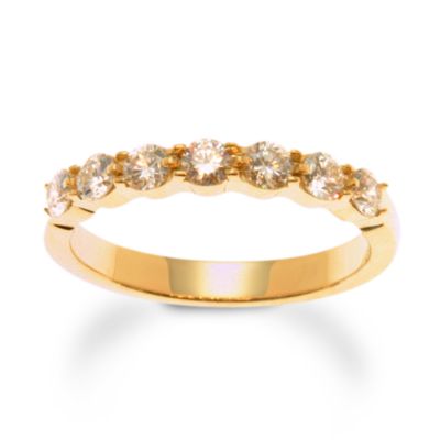 14kt Yellow Gold Band With 7 Round Diamonds (.75 ct. t.w.) &mdash; Alt Image 1