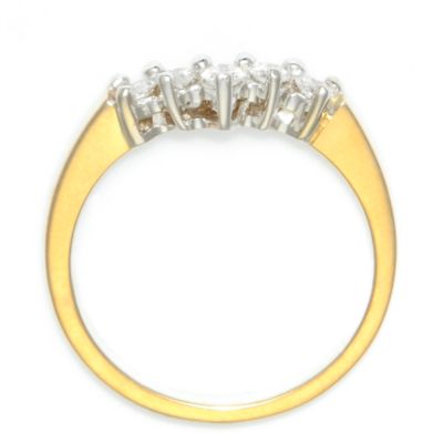 .25 ct. t.w. Diamond Curved Gold Band In 14kt Yellow Gold &mdash; Alt Image 2