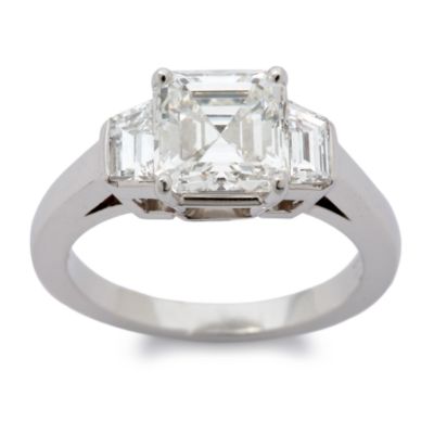 2.45 ct. t.w. 3-Stone Diamond Engagement Ring In Platinum &mdash; Alt Image 1