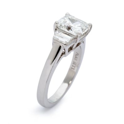 2.45 ct. t.w. 3-Stone Diamond Engagement Ring In Platinum &mdash; Alt Image 3