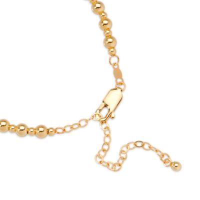 14kt Yellow Gold Graduated Bead Necklace. 17.5" &mdash; Alt Image 2