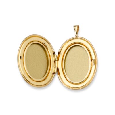 14kt Yellow Gold Locket With Engraved Hearts and Child's Hands &mdash; Alt Image 2