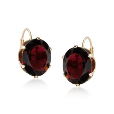 8.00 ct. t.w. Garnet Earrings In 14kt Yellow Gold &mdash; Alt Image 1
