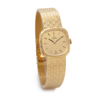 C. 1970 'Omega' Ladies' Bracelet Watch In 18kt Yellow Gold &mdash; Alt Image 1