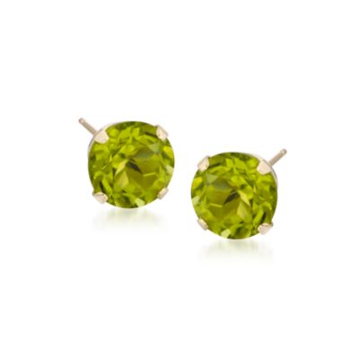 3.00 ct. t.w. Peridot Earrings In 14kt Yellow Gold  &mdash; Alt Image 1
