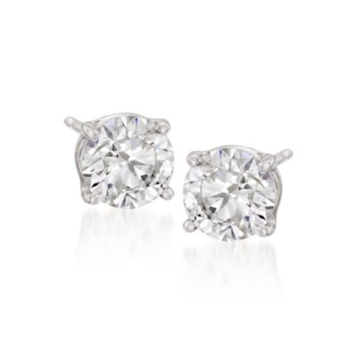 8.00 ct. t.w. CZ Stud Earrings In 14kt White Gold &mdash; Alt Image 1