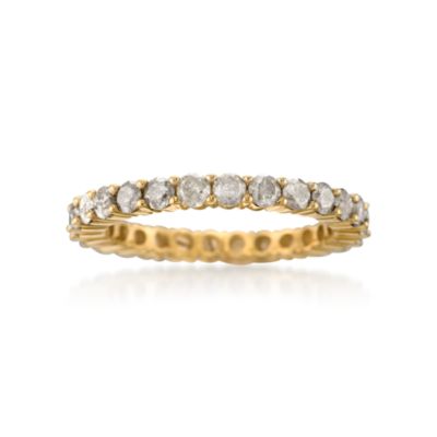 Diamond Eternity Band In 18kt Yellow Gold &mdash; Alt Image 1