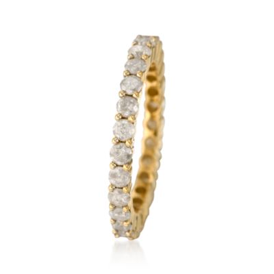Diamond Eternity Band In 18kt Yellow Gold &mdash; Alt Image 2