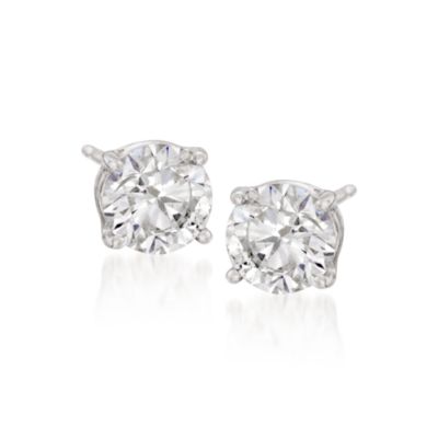 6.00 ct. t.w. CZ Stud Earrings In 14kt White Gold &mdash; Alt Image 1