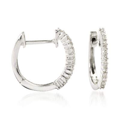 1.80 ct. t.w. Black Diamond Square Drop Earrings With White Diamonds In 14kt White Gold &mdash; Alt Image 3