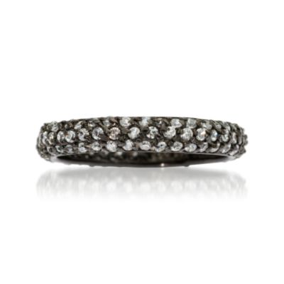 1.55 ct. t.w. CZ Ring In Rhodium and Sterling Silver &mdash; Alt Image 1