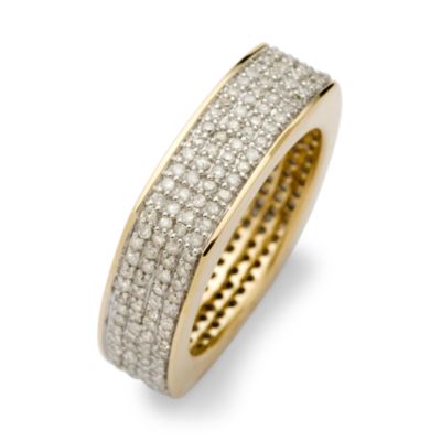 .85 ct. t.w. Pave Diamond Eternity Band Ring In 14kt Yellow Gold &mdash; Alt Image 2