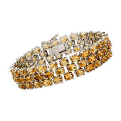 Ross Simons Sterling & Citrine Bracelet