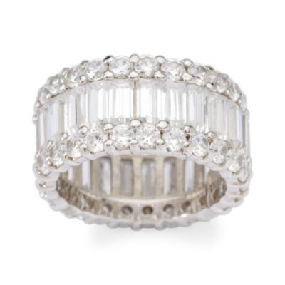 7.60 ct. t.w. CZ Eternity Band In Sterling Silver &mdash; Alt Image 1