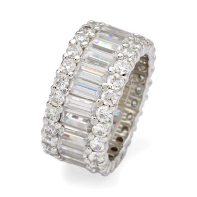 7.60 ct. t.w. CZ Eternity Band In Sterling Silver &mdash; Alt Image 2
