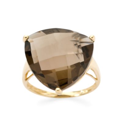 Ross-Simons - 13.10 Carat Smoky Quartz Ring In 14kt Yellow Gold - SMOKY QUARTZ RING from ross-simons.com