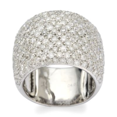 4.00 ct. t.w. Pave Diamond Band Ring In 18kt White Gold &mdash; Alt Image 1