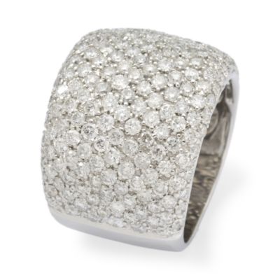 4.00 ct. t.w. Pave Diamond Band Ring In 18kt White Gold &mdash; Alt Image 2