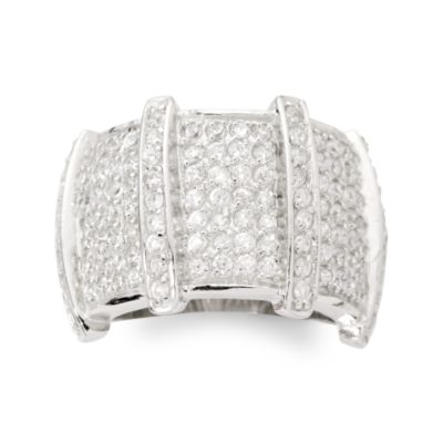 1.80 ct. t.w. Pave CZ Band Ring In Sterling Silver &mdash; Alt Image 1