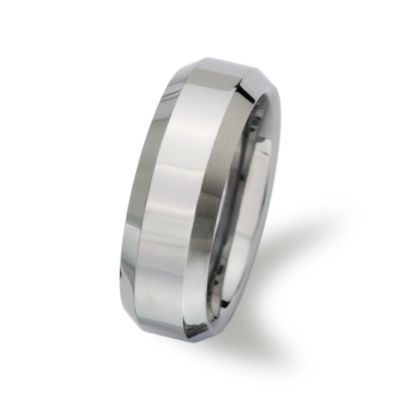 Men's Wedding Band In Tungsten Carbide &mdash; Alt Image 2