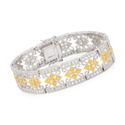 7.50 ct. t.w. CZ Bracelet In Sterling Silver. 8" &mdash; Alt Image 1