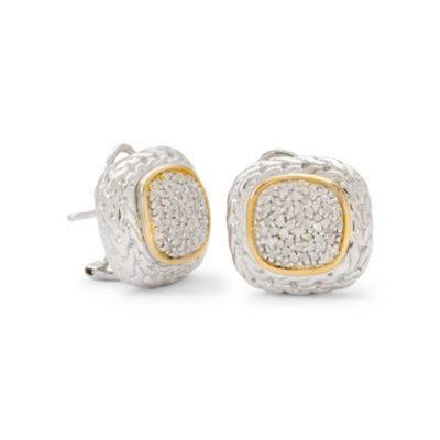 .50 ct. t.w. Diamond Earrings In Sterling Silver With Platinum &mdash; Alt Image 1