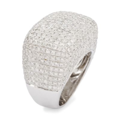 4.45 ct. t.w. Pave Diamond Band In 18kt White Gold &mdash; Alt Image 2