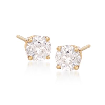 3.00 ct. t.w. Brilliant-Cut Diamond Stud Earrings In 14kt Yellow Gold  &mdash; Alt Image 1