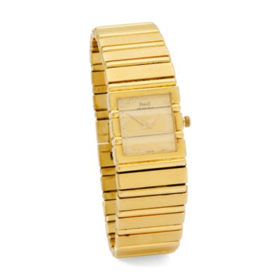 C. 1980 Vintage Piaget Women's 18kt Yellow Gold Watch With Quartz Movement. 6.75" &mdash; Alt Image 1