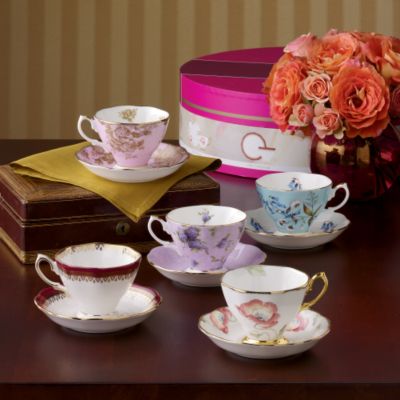 Set of 5 1950-1990 Royal Doulton "100 Years of Royal Albert"  &mdash; Alt Image 1