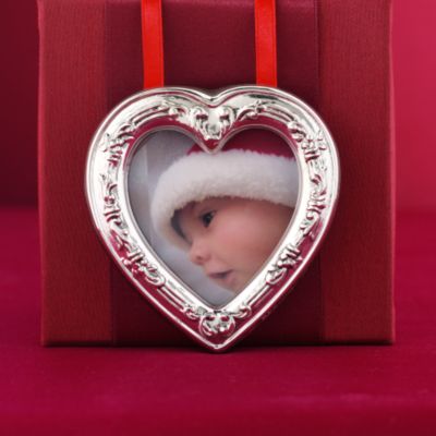 2009 Reed & Barton Sterling Francis 1st Frame/Ornament - Heart  &mdash; Alt Image 1