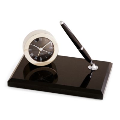 Chelsea Desk Set With Pen and Round Clock &mdash; Alt Image 1