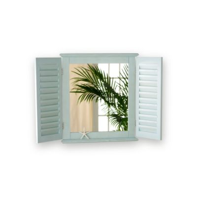 Aqua Shutter Accent Mirror &mdash; Alt Image 1