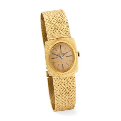 C. 1960 Vintage Jules Jurgensen Men's Watch In 14kt Yellow Gold. 8.5" &mdash; Alt Image 1