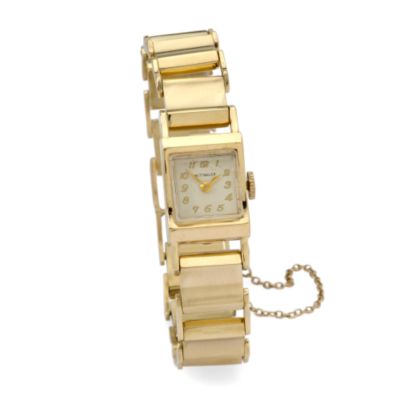 C. 1950 Vintage Wittnauer Women's Watch In 14kt Yellow Gold. 6.5" &mdash; Alt Image 1