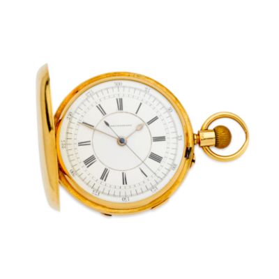C. 1895 Vintage Elgin Men's Pocket Watch In 18kt Yellow Gold &mdash; Alt Image 1