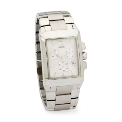 C. 1990 Vintage Concord Men's Watch In Stainless Steel. 7.5" &mdash; Alt Image 1