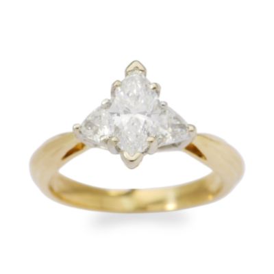 C. 1985 Vintage 1.05 ct. t.w. Diamond Ring In 14kt Yellow Gold. Size 5 &mdash; Alt Image 1