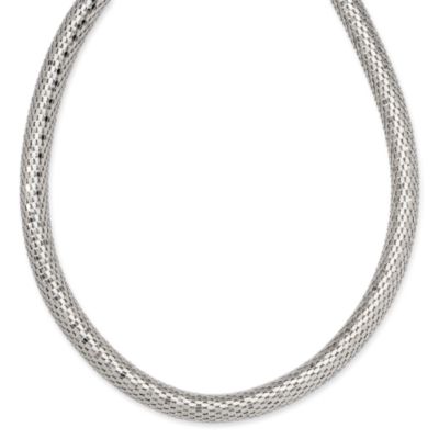 C. 1980 Vintage Necklace Bracelet Set In 14kt White Gold &mdash; Alt Image 1