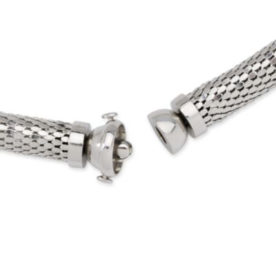 C. 1980 Vintage Necklace Bracelet Set In 14kt White Gold &mdash; Alt Image 3