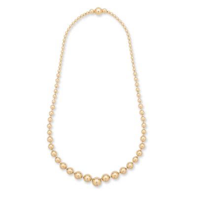 C. 1999 Vintage Cartier 18kt Yellow Gold Bead Necklace. 16" &mdash; Alt Image 1