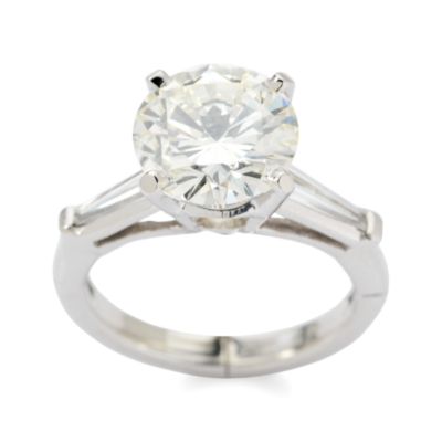 Diamond Engagement Ring With 3.02 Carat Certified Center and .30 ct. t.w. Side Diamonds &mdash; Alt Image 1