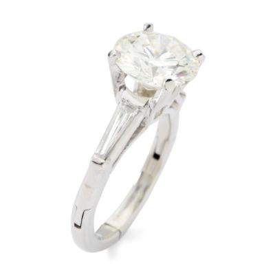 Diamond Engagement Ring With 3.02 Carat Certified Center and .30 ct. t.w. Side Diamonds &mdash; Alt Image 2