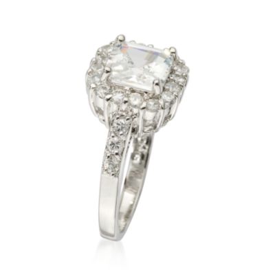 2.00 ct. t.w. CZ Ring In Sterling Silver &mdash; Alt Image 2