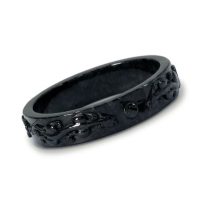 Charcoal Jade Dragon Bangle Bracelet &mdash; Alt Image 1