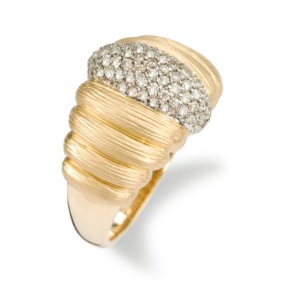 55 ct. t.w. Pave Diamond Ring In 14kt Yellow Gold &mdash; Alt Image 2