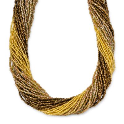 Italian Beaded Murano Glass Torsade Necklace &mdash; Alt Image 1