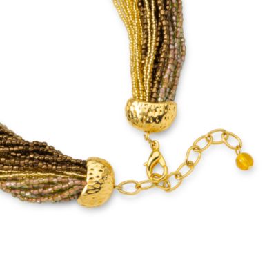 Italian Beaded Murano Glass Torsade Necklace &mdash; Alt Image 2