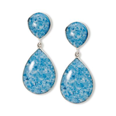 Blue Lapis Earring In Sterling Silver &mdash; Alt Image 1