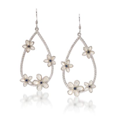 Christie Brinkley Wild Sapphires Earrings With Mother-Of-Pearl In Sterling Silver    &mdash; Alt Image 1